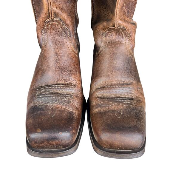 Ariat Men’s Rambler Brown Leather Distressed Cowboy Boot Size US 12 EE main image 11